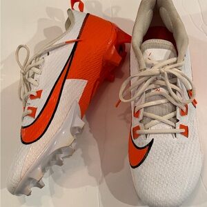 Nike White and Orange football Cleats Size 11.5